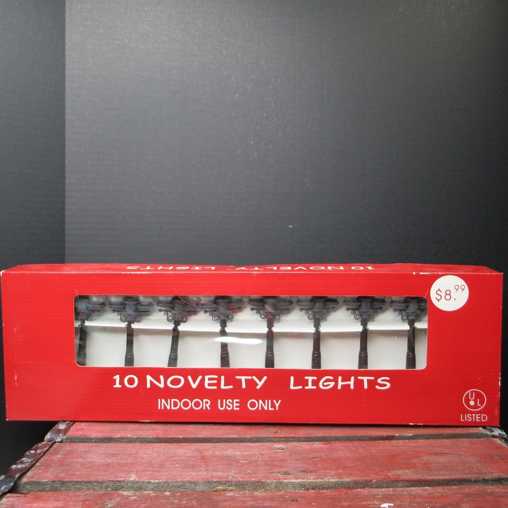 Home Depot 2002 10 Novelty Street Lamp Lights Christmas Village Display UL